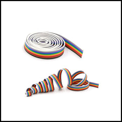 Rpi Shop - 10 Core Rainbow Color Flat Ribbon Wire