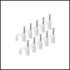 Wire Cable Clips with Nail - Cable Management Clips