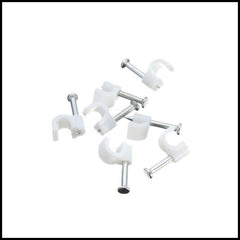 Wire Cable Clips with Nail - Cable Management Clips