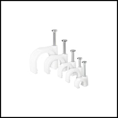 Wire Cable Clips with Nail - Cable Management Clips