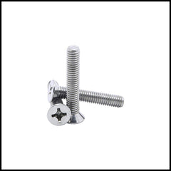 Rpi shop - M3 Phillips Drive Countersunk (CSK) Head Screws, Fully Thread, Nickel Finish, Machine Thread