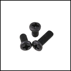 Rpi shop - M4 Phillip Drive Pan Head Screws, Fully Thread, Black Oxide Finish, Machine Thread