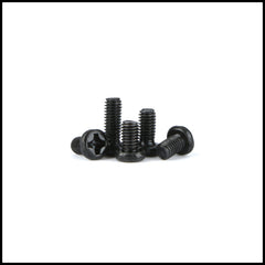 Rpi shop - M4 Phillip Drive Pan Head Screws, Fully Thread, Black Oxide Finish, Machine Thread