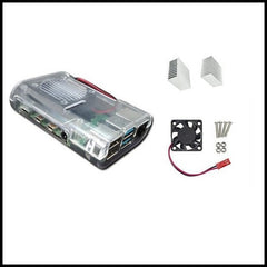 Rpi shop - Raspberry Pi 4 ABS Case With Cooling Fan and Heatsinks