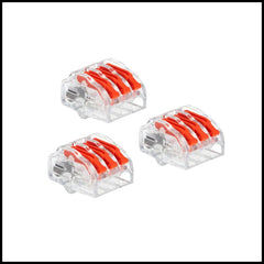 Rpi shop - Push-in Conductor Terminal Block, Wago Type Connector, LEVER-NUTS 3 Conductor Compact Connector