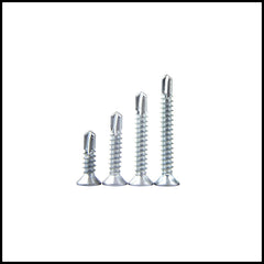Rpi shop - 7 (3.9mm) Zinc Coated Self Drilling Screw, CSK Head