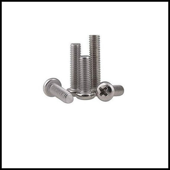 Rpi shop - SS 304 Phillips Drive Pan Head Screws, Micro Screws, Stainless Steel, Fully Thread, Machine Thread