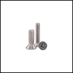Rpi shop - SS 304 Phillips Drive Countersunk (CSK) Head Screws, Micro Screws, Stainless Steel, Fully Thread, Machine Thread