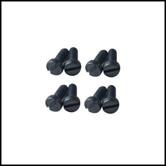 Rpi shop - M4 Slotted Drive Pan Head Screws, Slotted Drive, Fully Thread, Black Oxide Finish, Machine Thread