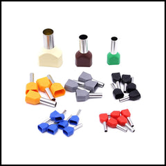 Rpi shop - Twin Wire Ferrules Copper Crimp Connectors - Twin End Cord Terminals (Twin EHI)
