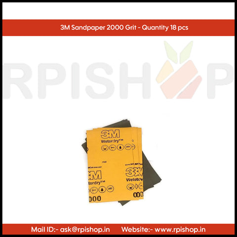 Rpi shop - 3M Sandpaper, For Dry or Wet Sanding