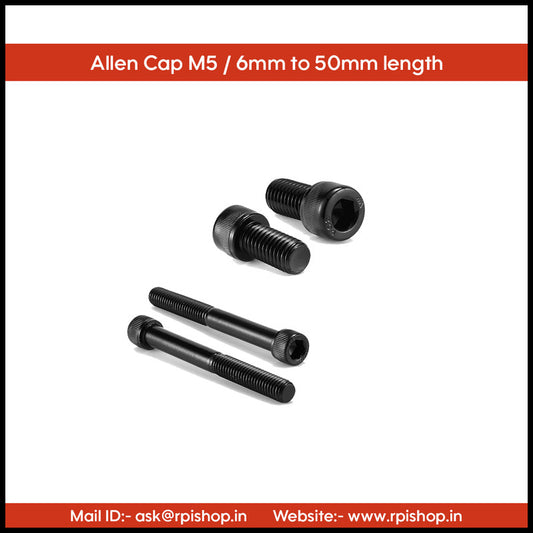 Rpi shop - M5 Socket Head cap Screw, Allen Cap Screw