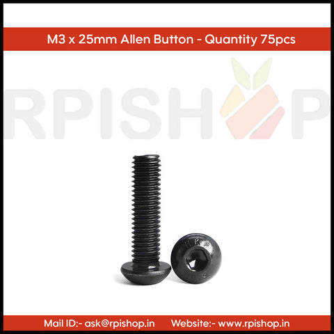 Rpi shop - M3 Button Head Socket Cap Screws