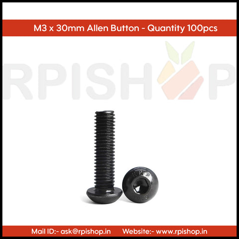 Rpi shop - M3 Button Head Socket Cap Screws