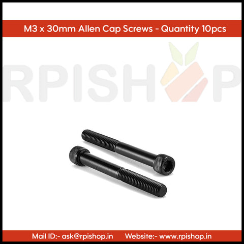 Rpi shop - M3 Socket Head cap Screw, Allen Cap Screw