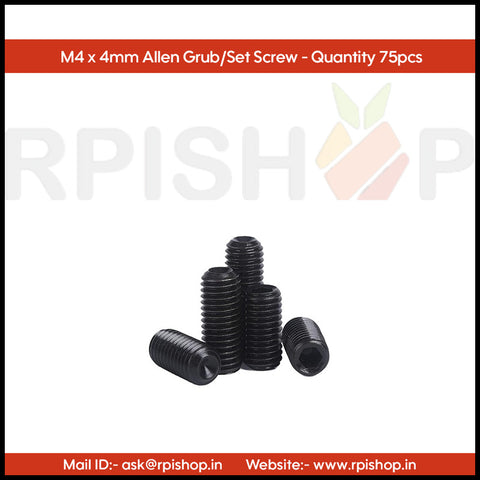 Rpi shop - M4 Allen Grub Screw,Hex Socket Set Screw