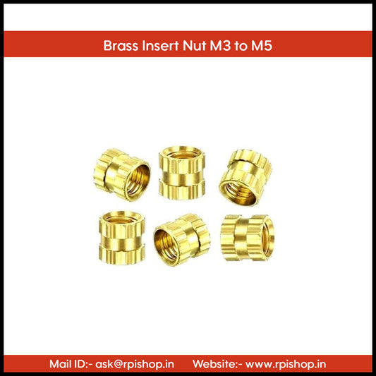 Rpi shop - Brass Knurled Nuts Threaded Heat Embedment Nut for Printing 3D Printer