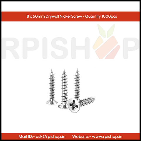 Rpi shop - 8 (4.2mm) Nickel Coated Drywall Gypsum Screw