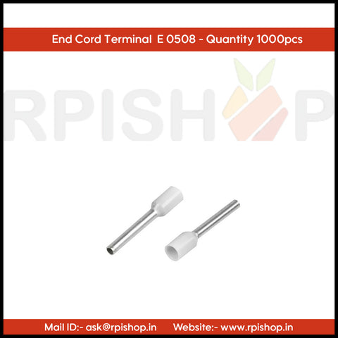 Rpi shop - Wire Ferrules Copper Crimp Connectors - End Cord Terminals (EHI)