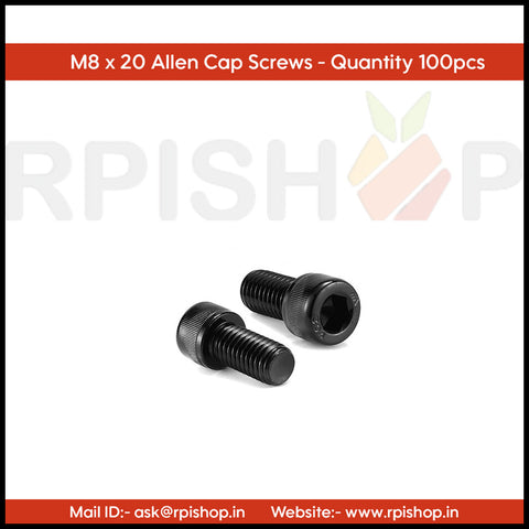 Rpi shop - M8 Socket Head cap Screw, Allen Cap Screw