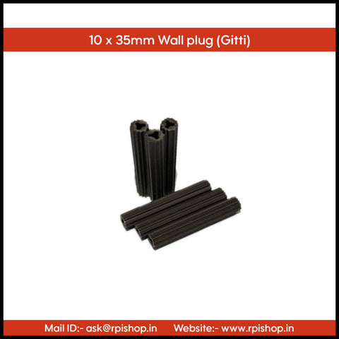 Rpi shop - Wall Plug Gitti, Nail Fixing Wall Column Plug, Frame Fixings