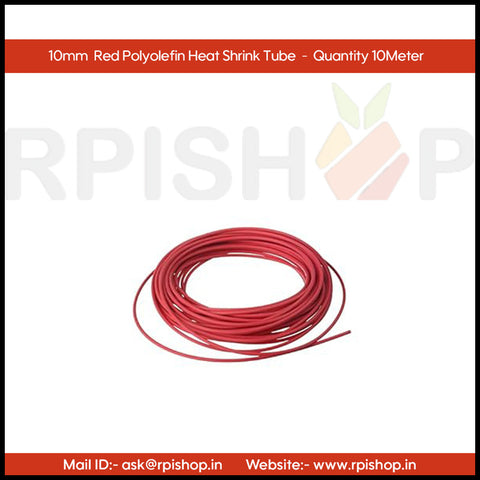 Rpi shop - 10mm Polyolefin Heat Shrink Tube, Insulated Wire Cable Sleeve