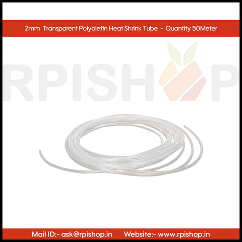 Rpi shop - 2mm Polyolefin Heat Shrink Tube, Insulated Wire Cable Sleeve