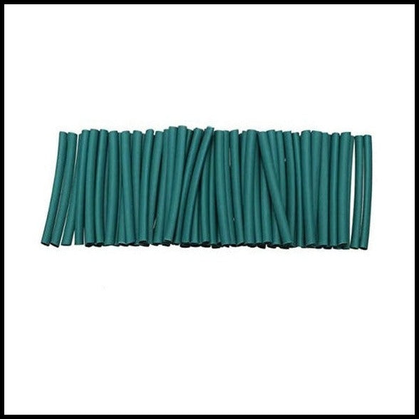 5mm Heat Shrink Tube Cut Pieces, 45mm, Green