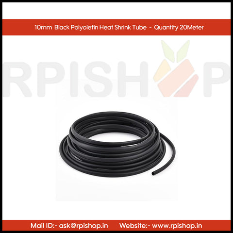 Rpi shop - 10mm Polyolefin Heat Shrink Tube, Insulated Wire Cable Sleeve