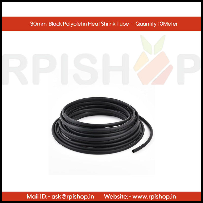 Rpi shop - 30mm Polyolefin Heat Shrink Tube, Insulated Wire Cable Sleeve