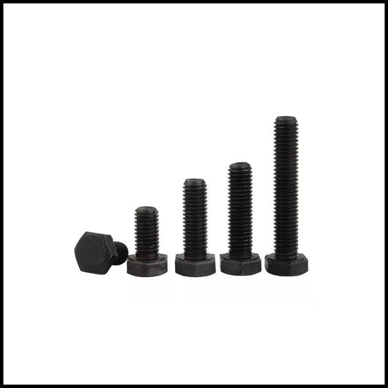 Rpi shop - M8 Hex Head Screws, Hex Head Bolt, Black Oxide-Coated, High Tensile, Machine Thread