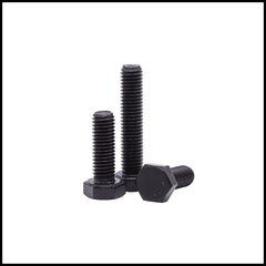 Rpi shop - M8 Hex Head Screws, Hex Head Bolt, Black Oxide-Coated, High Tensile, Machine Thread