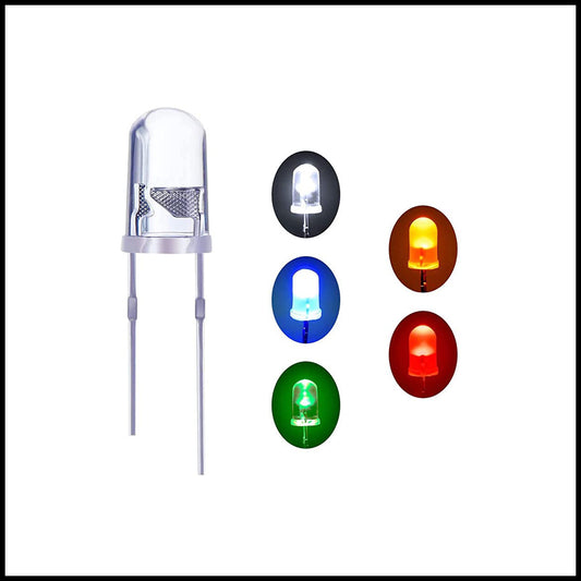 Rpi shop - 5mm LED (Light Emitting Diode) for DIY Project Works, Repairs, controller board Etc