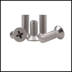 Rpi shop - M3 Phillips Drive Countersunk (CSK) Head Screws, Fully Thread, Nickel Finish, Machine Thread