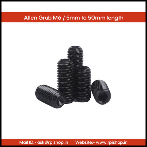 Rpi shop - M6 Allen Grub Screw,Hex Socket Set Screw