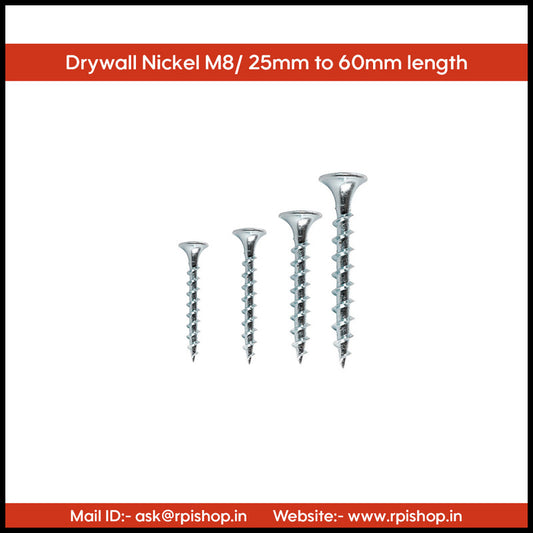 Rpi shop - 8 (4.2mm) Nickel Coated Drywall Gypsum Screw