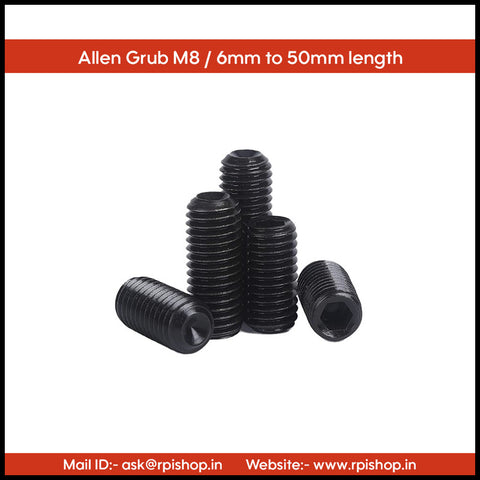 Rpi shop - M8 Allen Grub Screw,Hex Socket Set Screw