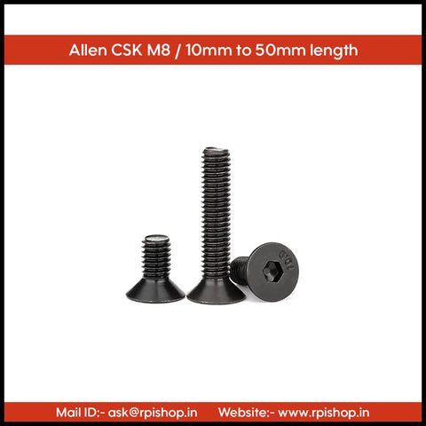 Rpi shop - M8 CSK Allen Head Screw,Countersunk Allen Screw