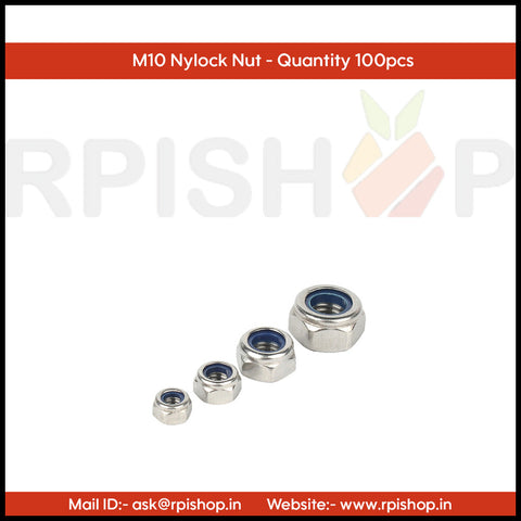 Rpi shop - Thread Nylon Insert Nylock Nut, Hex Nut