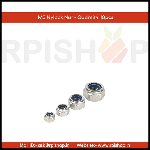 Rpi shop - Thread Nylon Insert Nylock Nut, Hex Nut