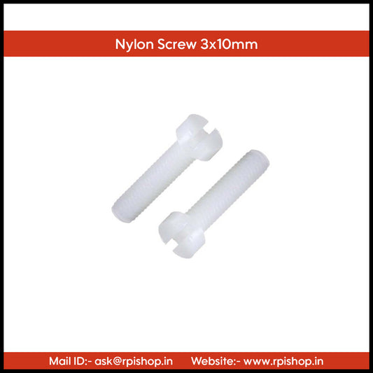 Rpi shop - Nylon Machine Screw, Pan Slotted Drive, Fully Thread, Machine Thread