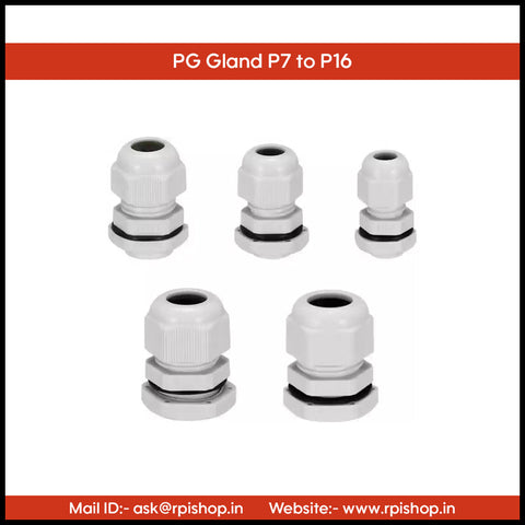 Rpi shop - PG Cable Gland, Plastic Nylon Adjustable Wire Gland