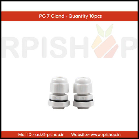 Rpi shop - PG Cable Gland, Plastic Nylon Adjustable Wire Gland