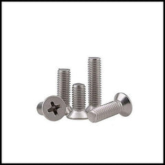 Rpi shop - M3 Phillips Drive Countersunk (CSK) Head Screws, Fully Thread, Nickel Finish, Machine Thread