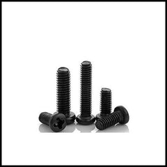 Rpi shop - M3 Phillip Drive Pan Head Screws, Fully Thread, Black Oxide Finish, Machine Thread