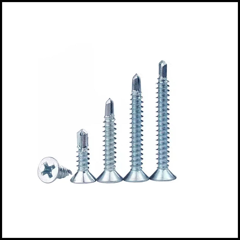 Rpi shop - 6 (3.5mm) Zinc Coated Self Drilling Screw, CSK Head
