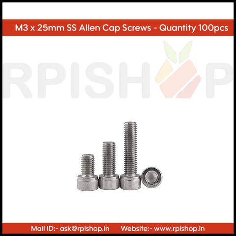 Rpi shop - M3 Stainless Steel Socket Head Cap Screws