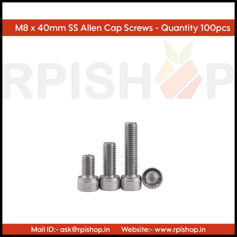 Rpi shop - M8 Stainless Steel Socket Head Cap Screws