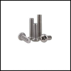 Rpi shop - SS 304 Phillips Drive Pan Head Screws, Micro Screws, Stainless Steel, Fully Thread, Machine Thread