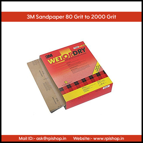 Rpi shop - 3M Sandpaper, For Dry or Wet Sanding